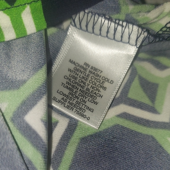 Liz Claiborne Black and Green Dress - Picture 11 of 11